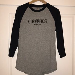 Women’s Crooks & Castles 3/4 Sleeve Raglan T-Shirt